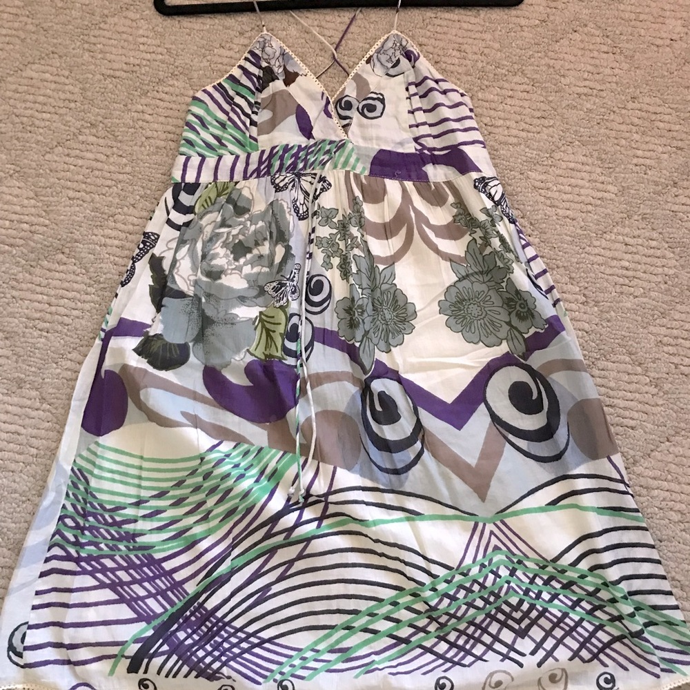 Spaghetti straps summer dress.